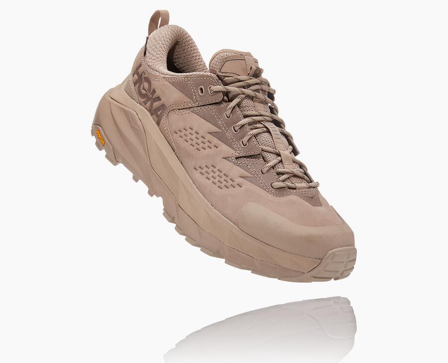 Tenis Hoka One One Trail Hombre Beige - Kaha Bajos Gore-Tex - TMDY70529